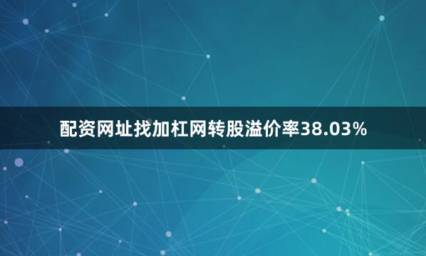 配资网址找加杠网转股溢价率38.03%